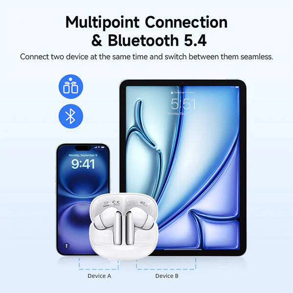 HT12 Melobuds N50 Anc 6 Mikrofonlu Bluetooth 5.4 Kulaklık - 13