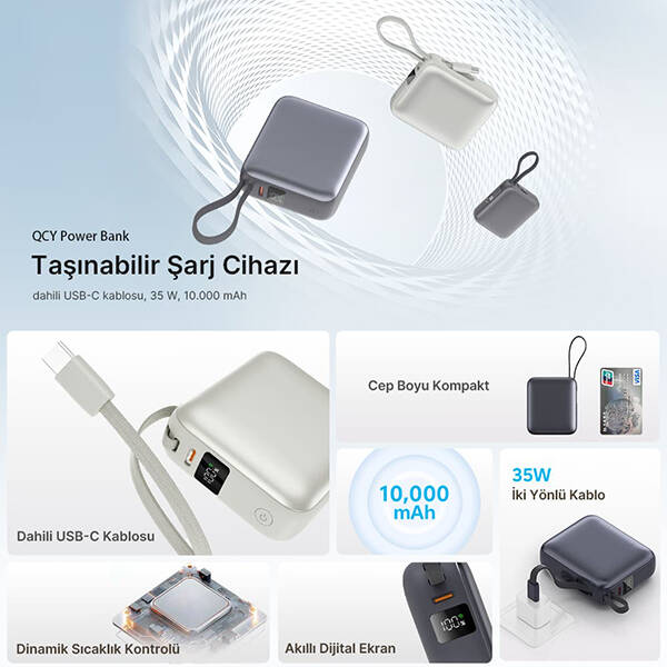 10000mah 35W Powerbank Siyah - Hızlı Şarj - 2