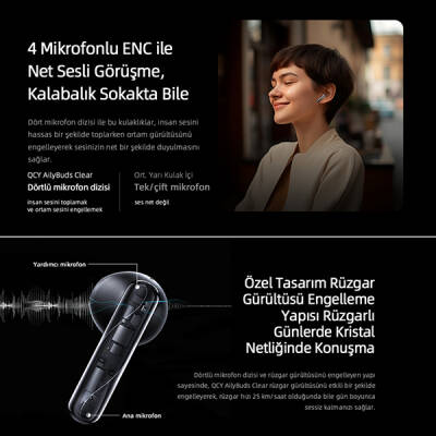 QCY AilyBuds Clear Bluetooth Kulaklık - 11