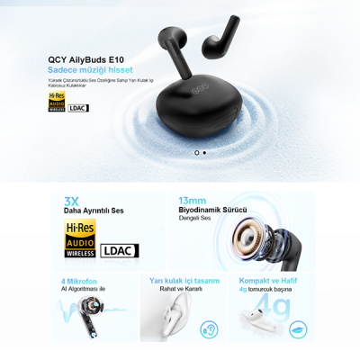 QCY AilyBuds E10 TWS Kulak İçi Bluetooth Kulaklık - 20