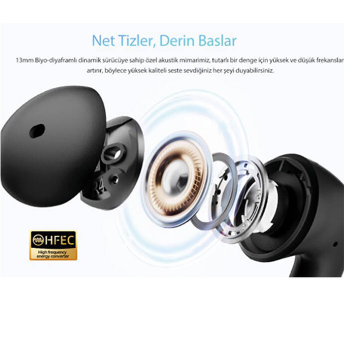 QCY AilyBuds E10 TWS Kulak İçi Bluetooth Kulaklık - 2