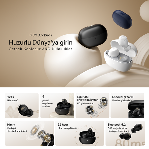 QCY ArcBuds Bluetooth Kulaklık - 3