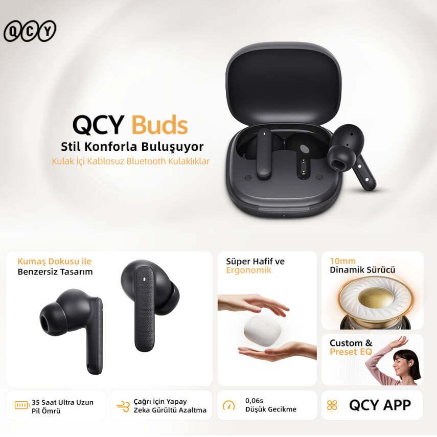 QCY Buds Bluetooth Kulaklık - 4