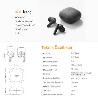 QCY Buds Bluetooth Kulaklık - 9