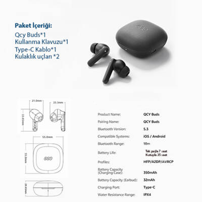 QCY Buds Bluetooth Kulaklık - 4