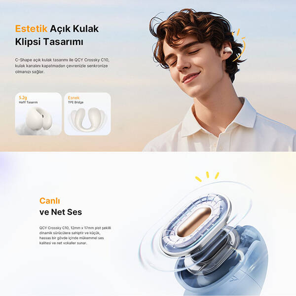QCY C10 Crossky Bluetooth Kulaklık - 15