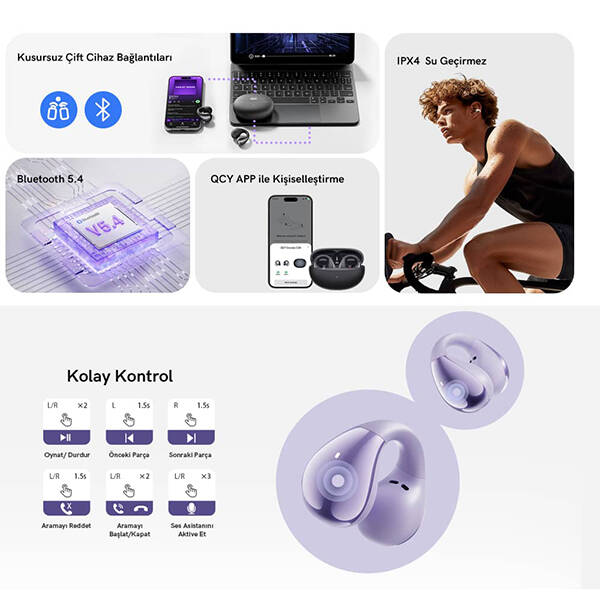 QCY Crossky C30 Bluetooth Kulaklık - 9