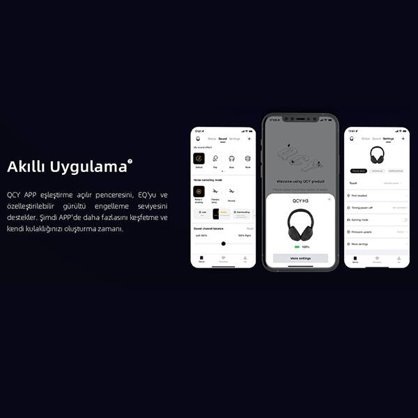 QCY H3 ANC Kulak Üstü Bluetooth Kulaklık - 19
