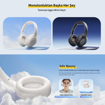 Qcy H3 Lite Kulak Üstü Bluetooth Kulaklık - 15