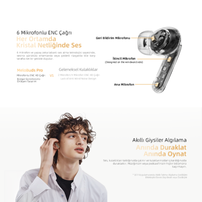QCY Melobuds Pro Bluetooth Kulaklık - 9