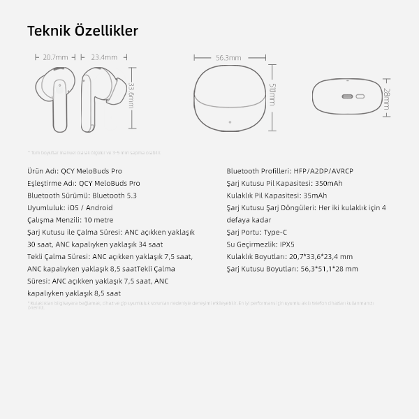 QCY Melobuds Pro Bluetooth Kulaklık - 36