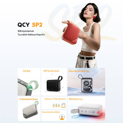 QCY SP2 RGB Bluetooth Hoparlör - 3